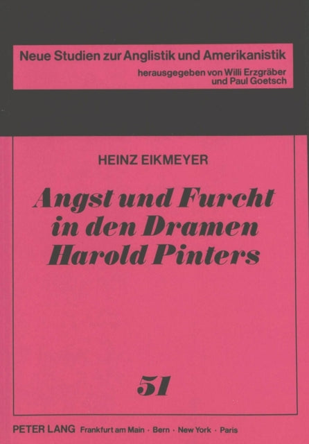 Book cover of: Angst und Furcht in den Dramen Harold Pinters
