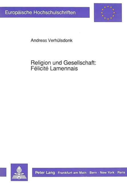 Book cover of: Religion und Gesellschaft: Felicite Lamennais
