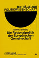 Book cover of: Die Regionalpolitik Der Europaeischen Gemeinschaft