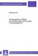 Book cover of: Nutzenspillover-Effekte als Problem des kommunalen Finanzausgleichs