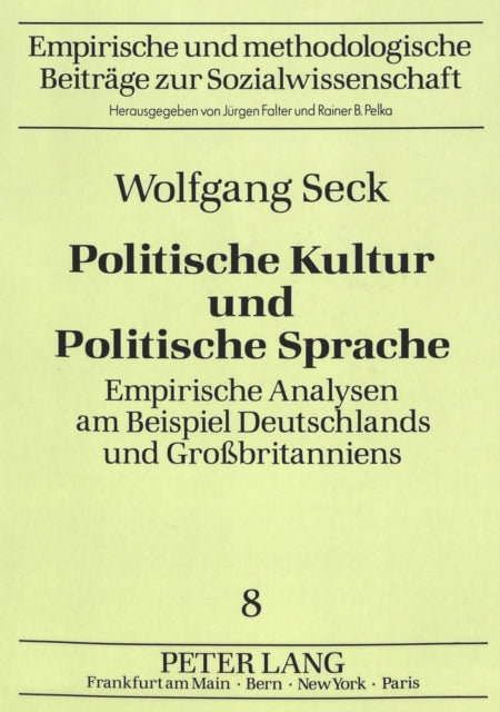 Book cover of: Politische Kultur und Politische Sprache