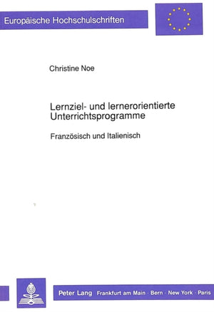 Lernziel- und lernerorientierte Unterrichtsprogramme