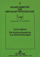 Book cover of: Die Kulturperspektive von Unternehmungen
