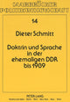 Book cover of: Doktrin und Sprache in der ehemaligen DDR bis 1989