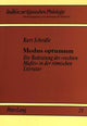 Book cover of: Modus Optumum