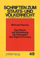 Book cover of: Das Recht auf Abtreibung als Teilaspekt des Right of Privacy