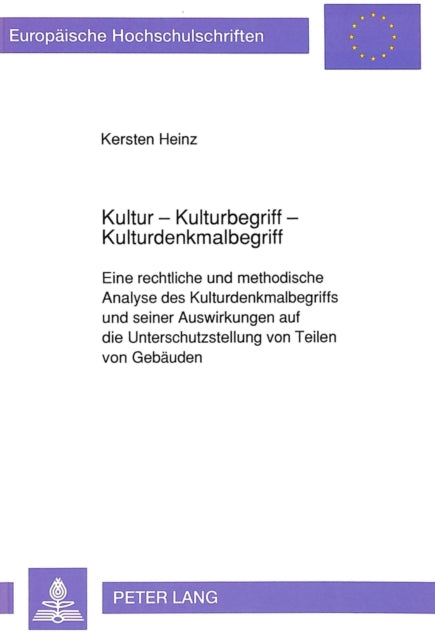 Book cover of: Kultur - Kulturbegriff - Kulturdenkmalbegriff