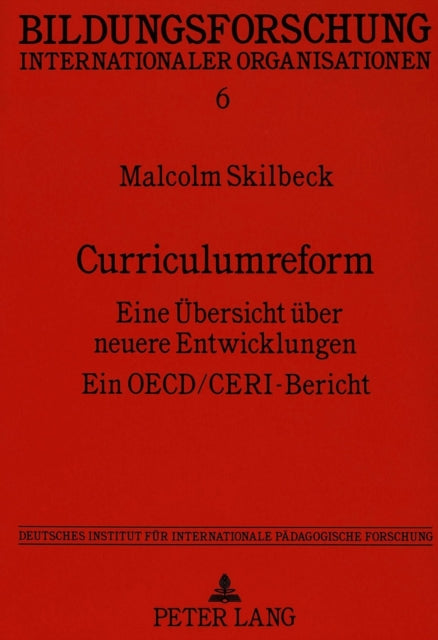 Book cover of: Curriculumreform. By: Wolfgang Mitter