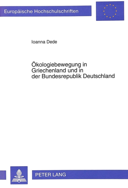 Book cover of: Oekologiebewegung in Griechenland und in der Bundesrepublik Deutschland