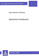 Book cover of: Spanisches Anwaltsrecht