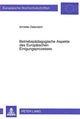 Book cover of: Betriebspaedagogische Aspekte des Europaeischen Einigungsprozesses