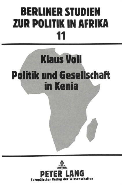 Book cover of: Politik und Gesellschaft in Kenia