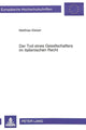 Book cover of: Der Tod eines Gesellschafters im italienischen Recht