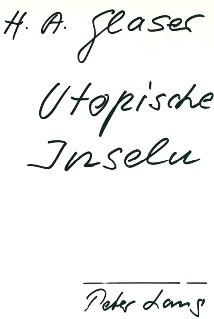 Book cover of: Utopische Inseln