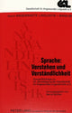 Book cover of: Sprache: Verstehen Und Verstaendlichkeit. By: Gesellschaft fur Angewandte Linguistik