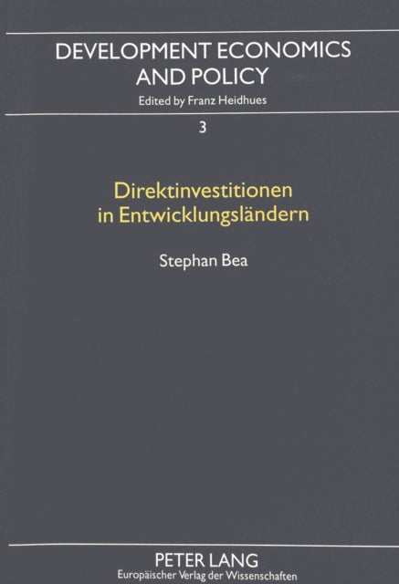 Book cover of: Direktinvestitionen in Entwicklungslaendern