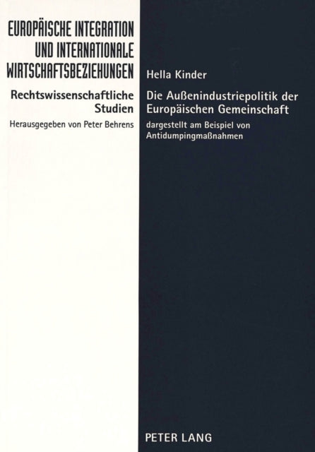 Book cover of: Die Auenindustriepolitik der Europaeischen Gemeinschaft
