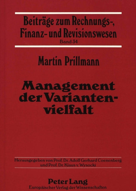 Book cover of: Management der Variantenvielfalt