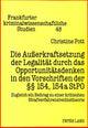 Book cover of: Die Auerkraftsetzung der Legalitaet durch das Opportunitaetsdenken in den Vorschriften der  154, 154a StPO