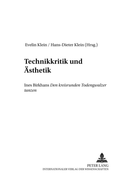 Book cover of: Technikkritik und Aesthetik