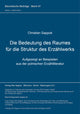 Book cover of: Die Bedeutung des Raumes fuer die Struktur des Erzaehlwerks. By: Christian Sappok