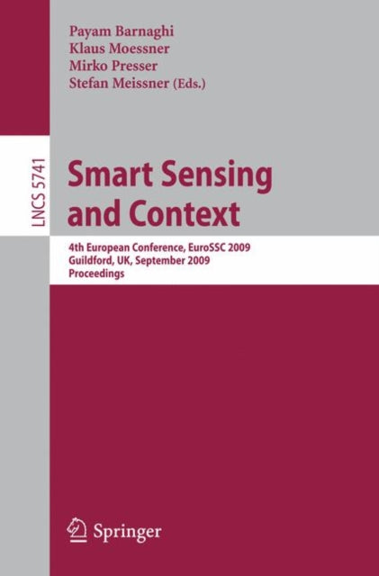 Book cover of: Smart Sensing and Context. By: Payam Barnaghi