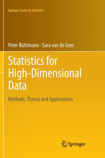 Book cover of: Statistics for High-Dimensional Data. By: Peter Bühlmann