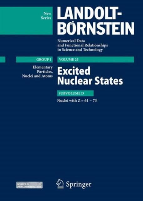 Book cover of: Excited Nuclear States - Nuclei with Z = 61-73.. By: Zoya N. Soroko