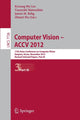 Book cover of: Computer Vision -- ACCV 2012. By: Kyoung Mu Lee