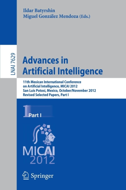 Book cover of: Advances in Artificial Intelligence. By: Ildar Batyrshin