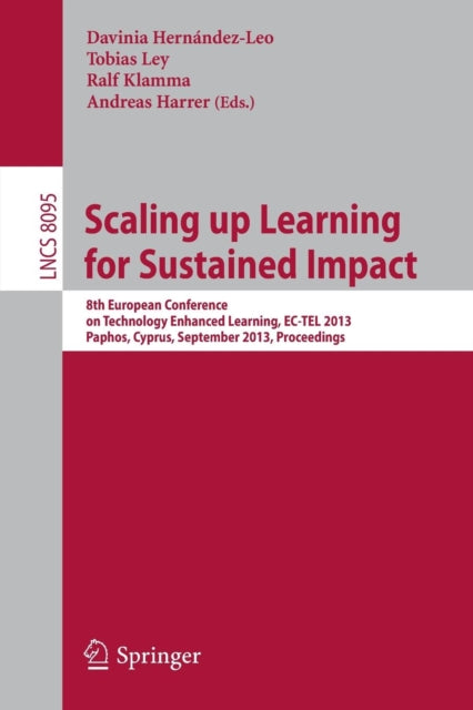 Book cover of: Scaling up Learning for Sustained Impact