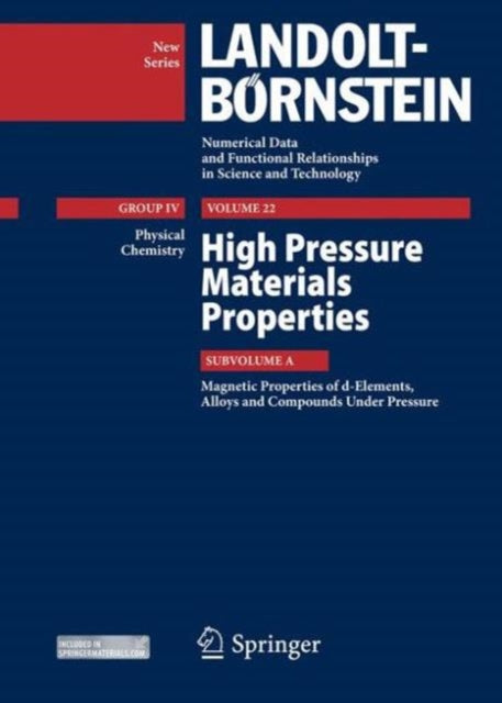 Book cover of: High Pressure Materials Properties. By: Y. Kawazoe