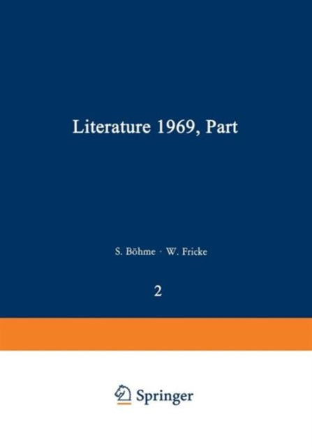 Book cover of: Literature 1969, Part 2. By: Siegfried Böhme