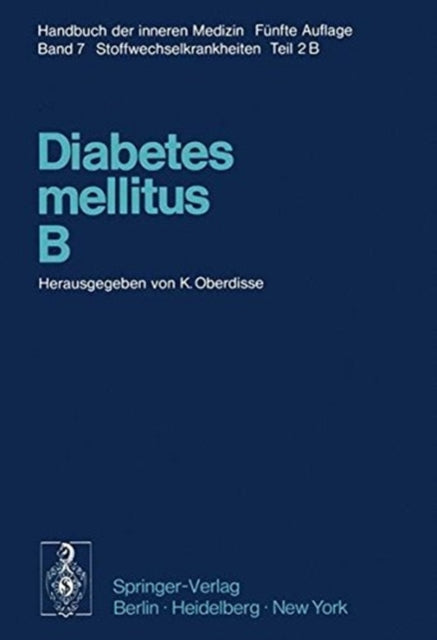 Book cover of: Diabetes mellitus * B