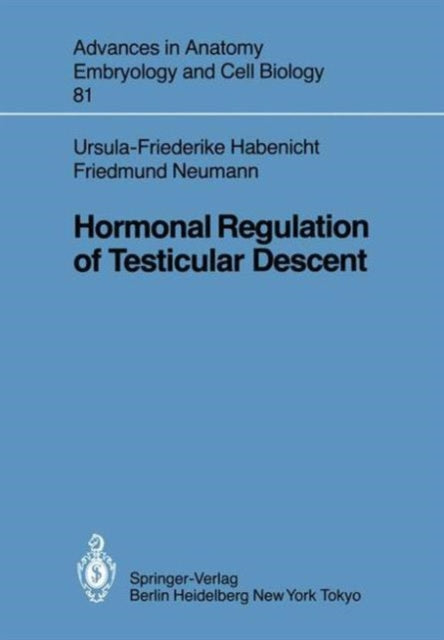 Book cover of: Hormonal Regulation of Testicular Descent. By: Ursula-Friederike Habenicht