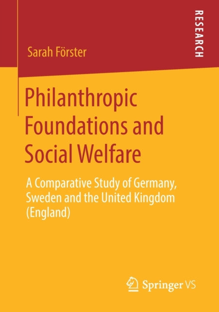 Book cover of: Philanthropic Foundations and Social Welfare. By: Sarah Förster
