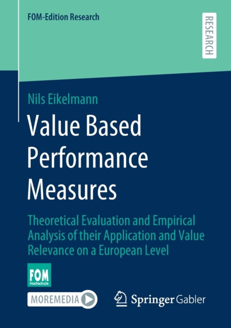 Book cover of: Value Based Performance Measures. By: Nils Eikelmann