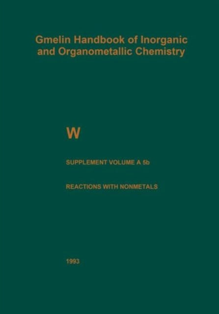 Book cover of: W Tungsten. By: Hermann Jehn