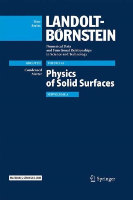 Book cover of: Physics of Solid Surfaces. By: Gianfranco Chiarotti