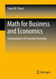 Book cover of: Math for Business and Economics. By: Franz W. Peren
