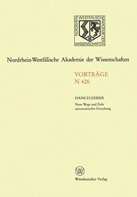 Book cover of: Neue Wege und Ziele astronomischer Forschung