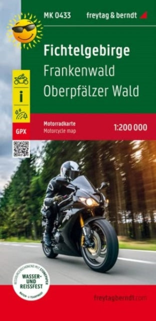 Book cover of: Fichtelgebirge, motorcycle map 1:200,000, freytag & berndt