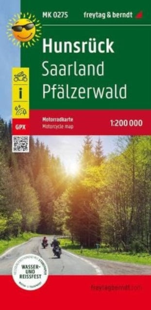 Book cover of: Hunsruck - Saarland - Pfalzerwald, MotorCycle map 1:200 000