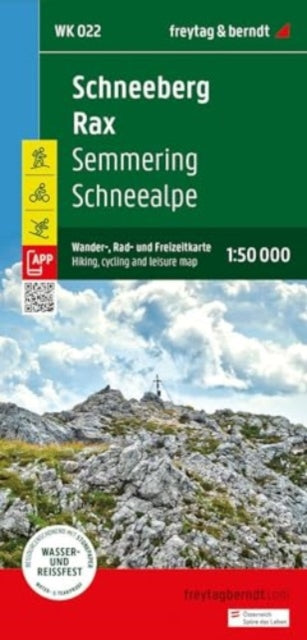Book cover of: Schneeberg - Rax  Hiking, Cycling and Leisure Map