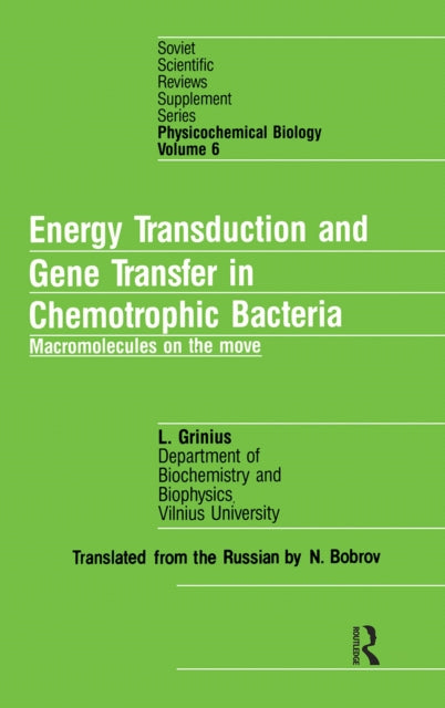 Book cover of: nrgy Transduct Gene Trans Chem
