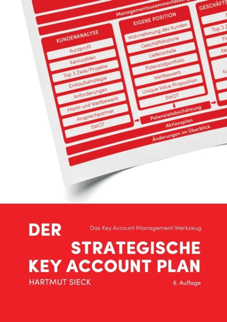 Book cover of: strategische Key Account Plan. By: Hartmut Sieck