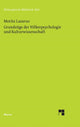 Book cover of: Grundzuge der Volkerpsychologie und Kulturwissenschaft. By: Lazarus, Moritz