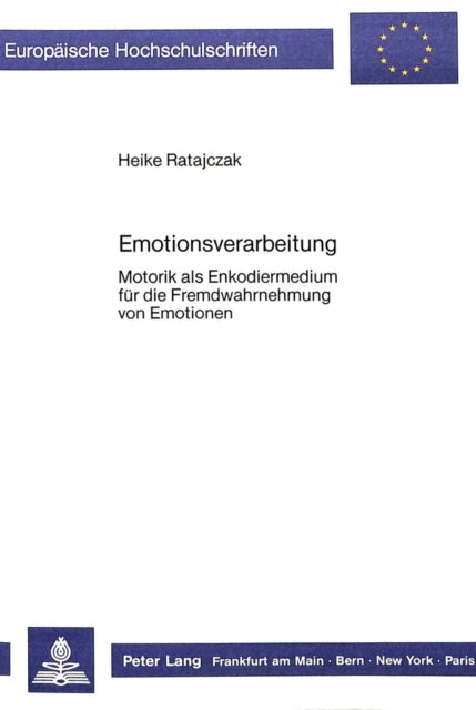 Book cover of: Emotionsverarbeitung