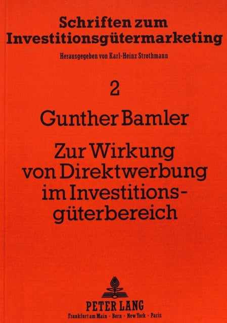 Book cover of: Zur Wirkung von Direktwerbung im Investitionsgueterbereich