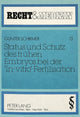 Book cover of: Status und Schutz des fruehen Embryos bei der «In-vitro»-Fertilisation